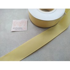 Лента репсовая 25 мм, цвет темно-бежевый №087